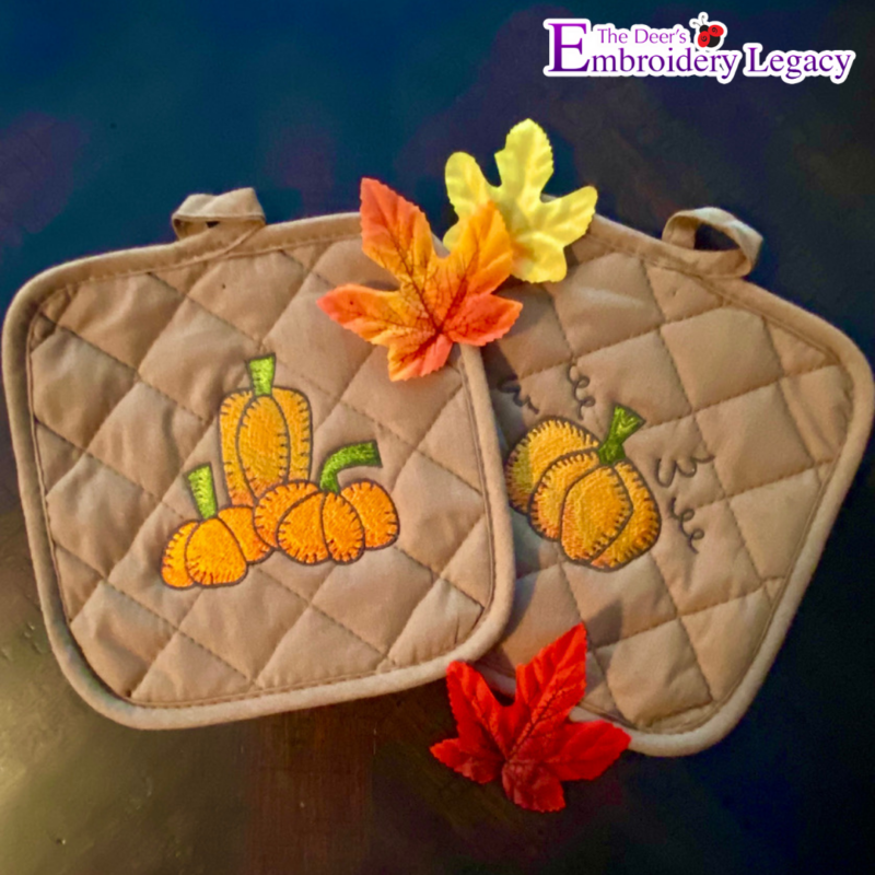 Kitchen Machine Embroidery Designs Project Ideas   Pumpkin Embroidery Designs 800x800 