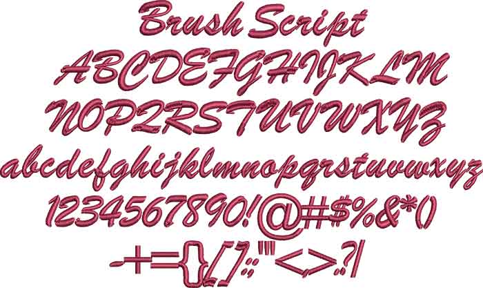 Sweet Script Alphabet Applique Machine Embroidery Font