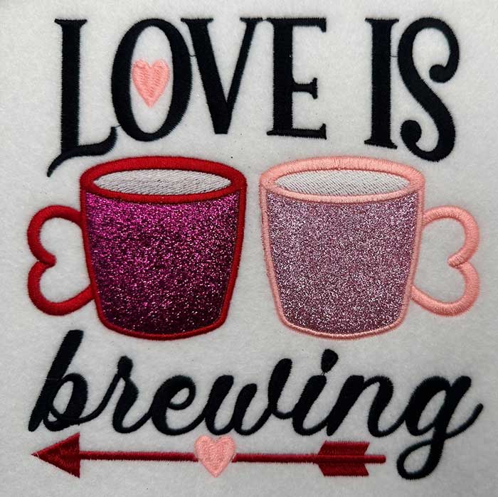 Coffee Lover Embroidery Design