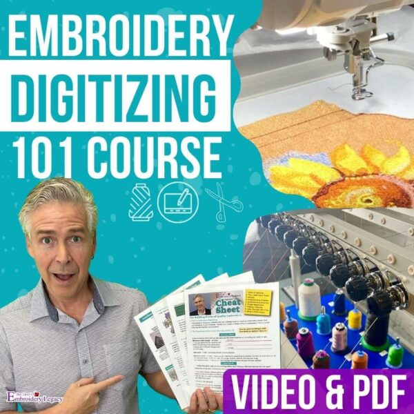 Embroidery Digitizing 101 Class | Free Tutorial Video & PDF