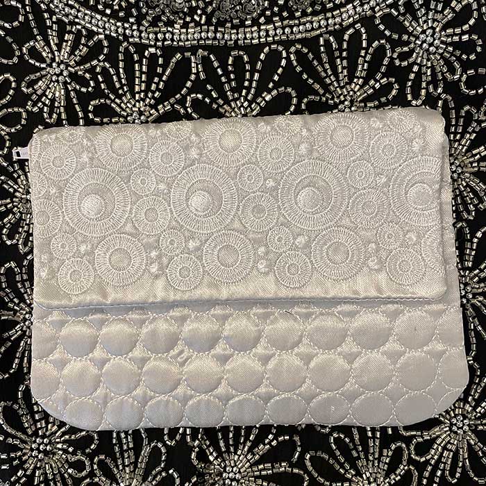 Vintage La Regale White Beaded Purse - Never used! - Gem