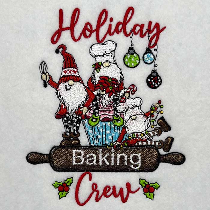 Christmas Baking Crew 11123 Embroidery Design