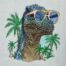 Summer T-Rex 6 embroidery design