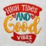 High tides embroidery design