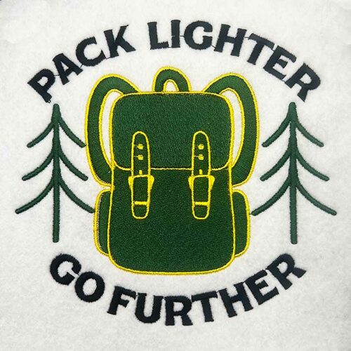 pack lighter embroidery design