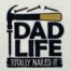 Dad life embroidery design