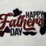 Happy Father's Day embroidery design