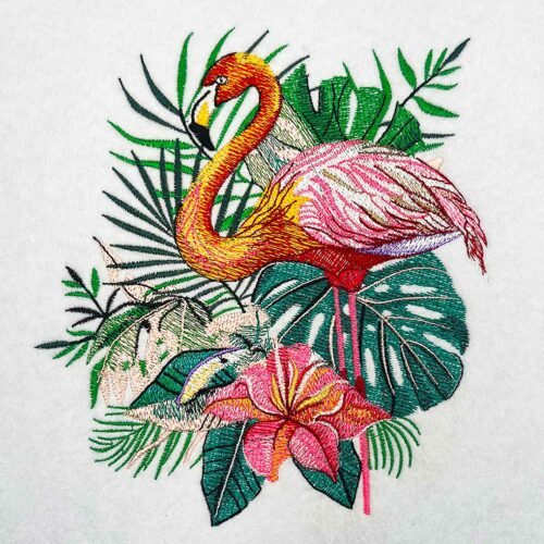 Flamingo 3 embroidery design