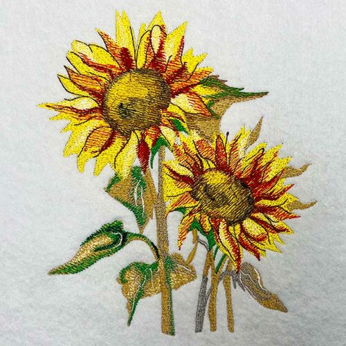 EL Sunflower 1 embroidery design