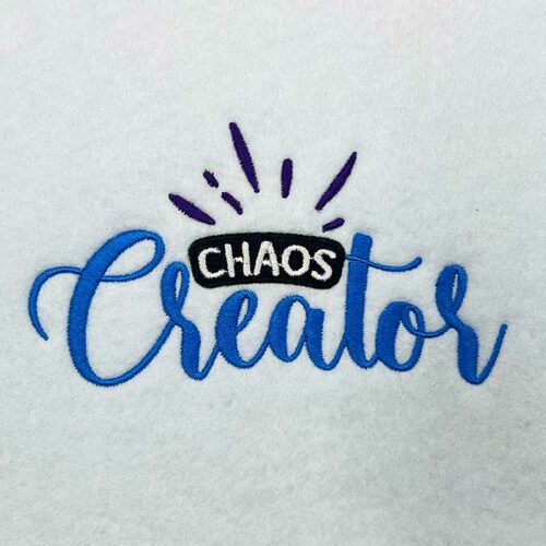 Chaos Creator embroidery design