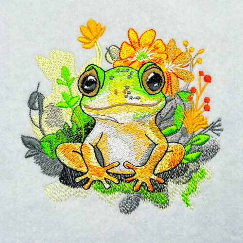 Frog Pads 2 embroidery design