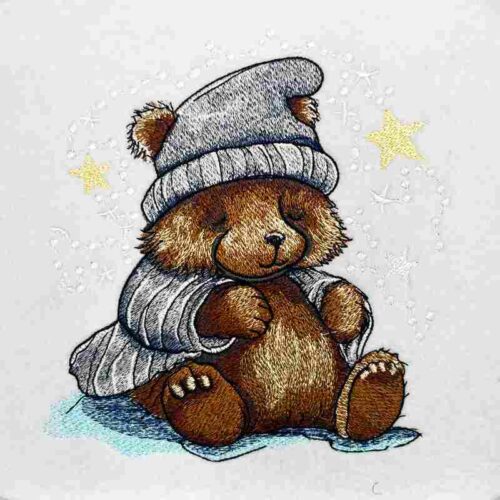 Sleeping Bear 2a embroidery design