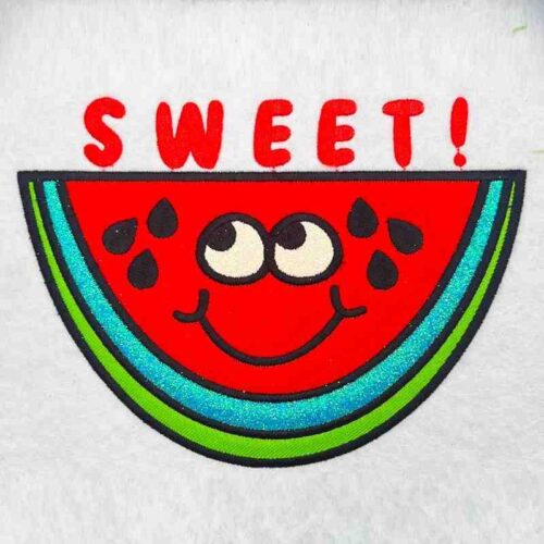 Sweet! applique embroidery design