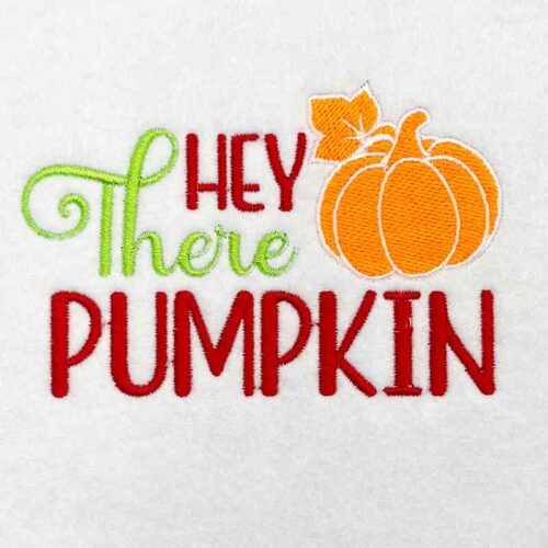 Hey pumpkin embroidery design