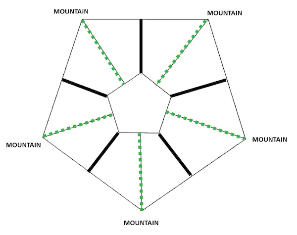 Origami Star Mountain Fold