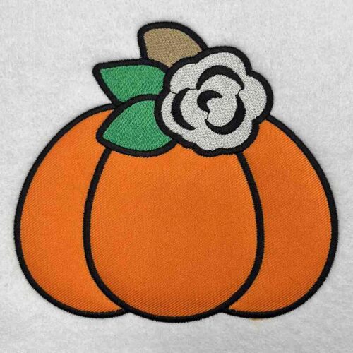 pumpkin applique embroidery design