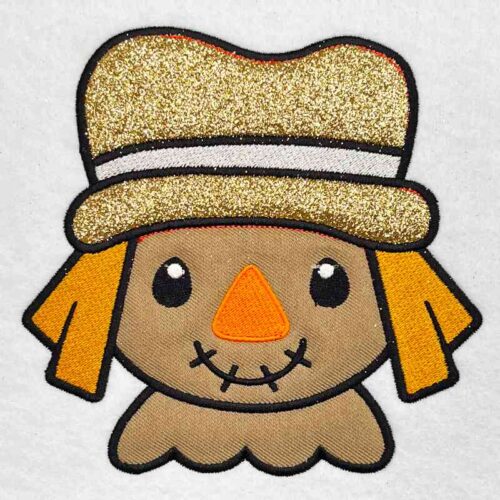 scarecrow applique embroidery design