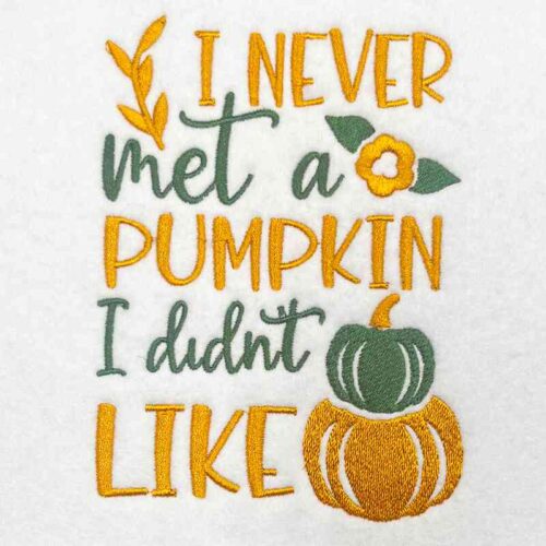 i never met a pumpkin