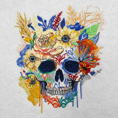 Sugar Skull 3 embroidery design