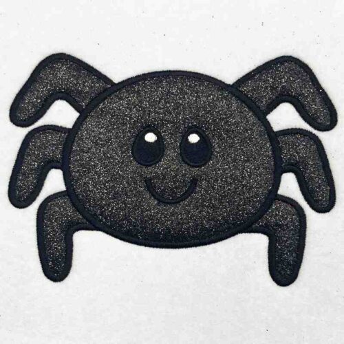 spider applique embroidery design