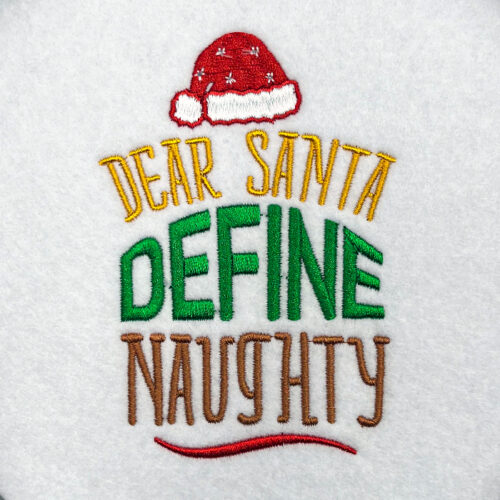 Define naughty embroidery design