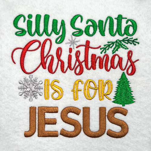 Christmas is for Jesus embroidery design