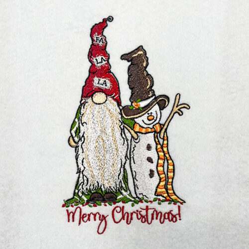 Gnome Merry Christmas embroidery design