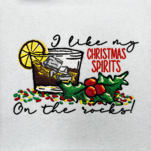 Whiskey Spirits embroidery design