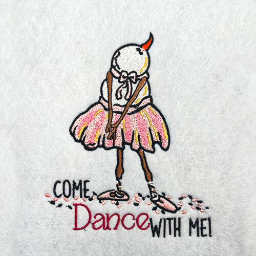 Dancing Snowman embroidery design