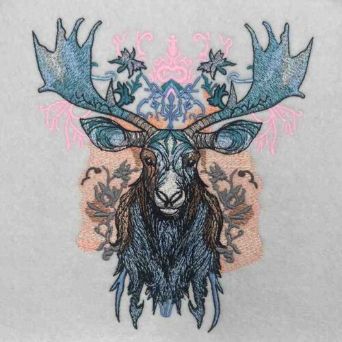 EL Moose 5 embroidery design