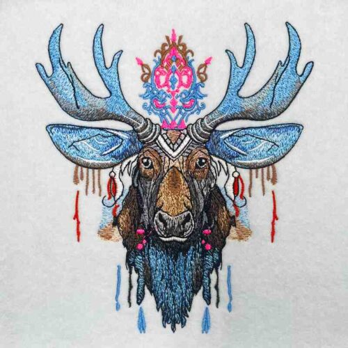 EL Moose 6 embroidery design