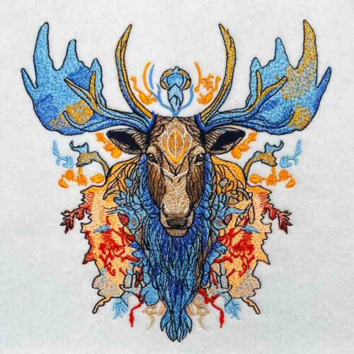 EL Moose 8 embroidery design