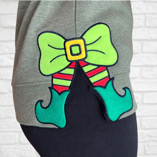 Elf Bow Side Seam Applique